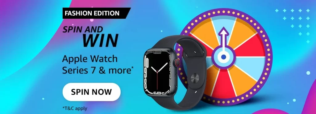Amazon Fashion Edition Spin And Win Apple Watch Series 7 Quiz Answers