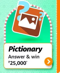 Amazon Funzone Pictionary Quiz Answers Win ₹25000