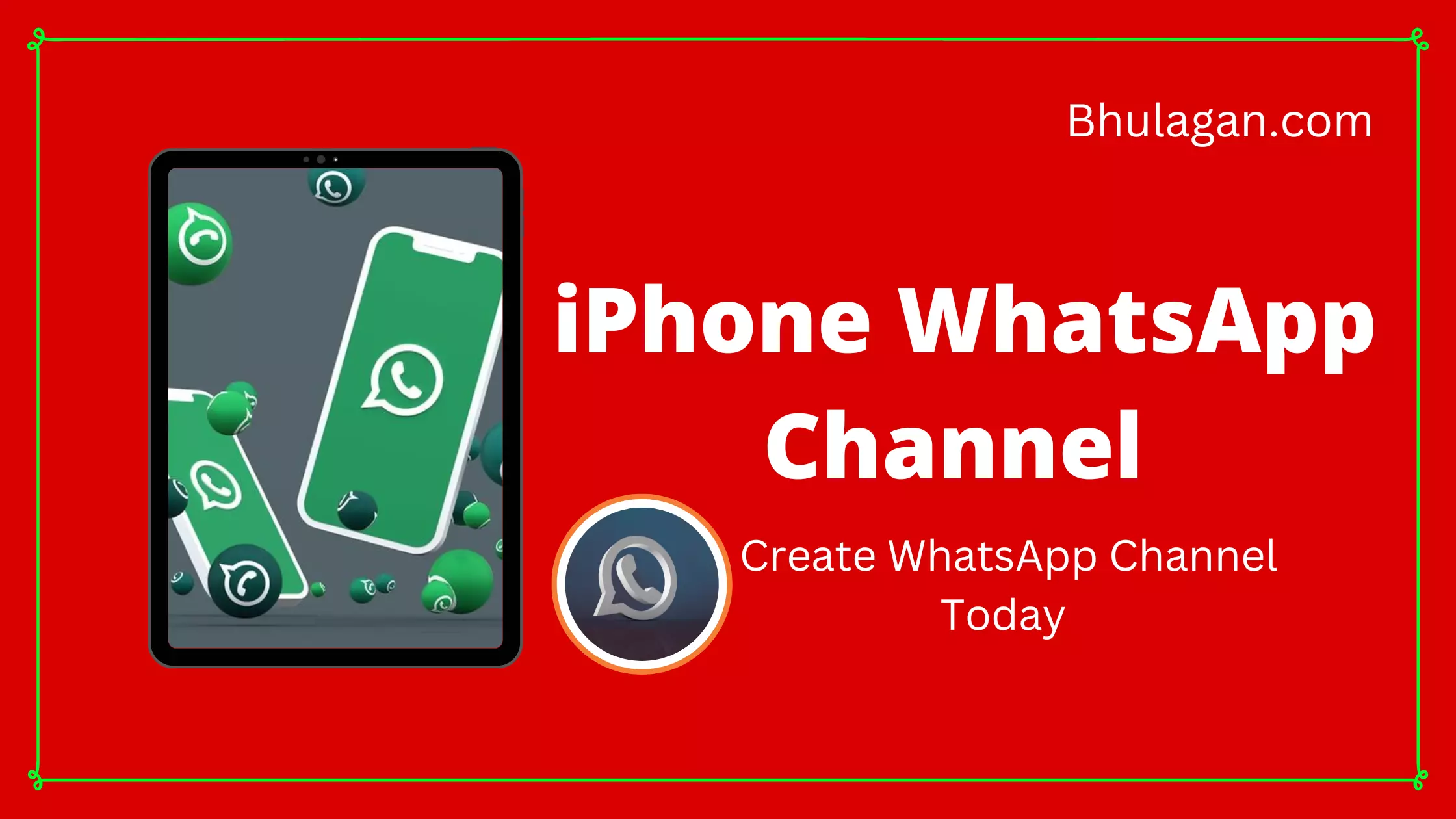 iPhone Create WhatsApp Channel