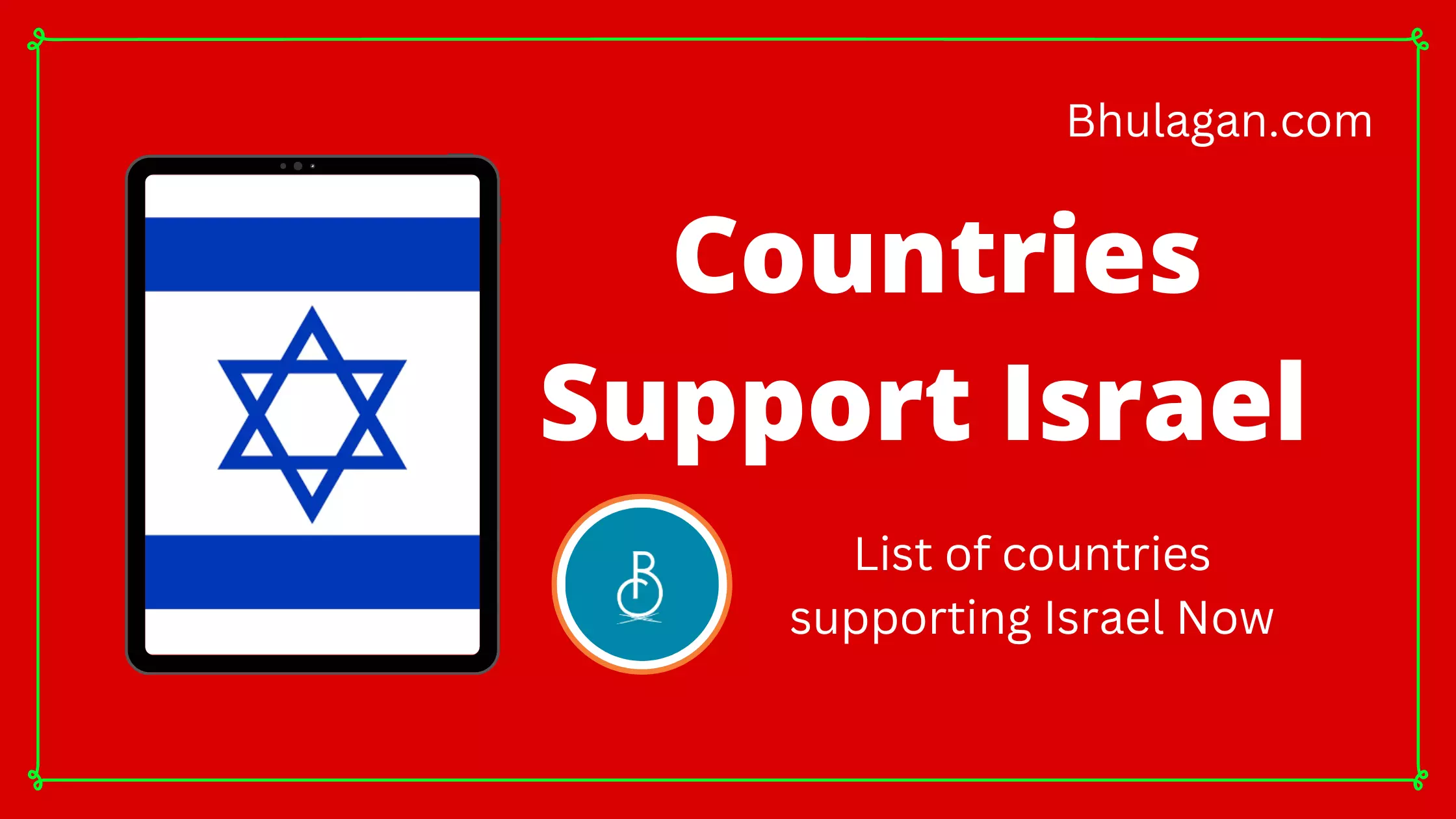 List of Countries Supporting Israel